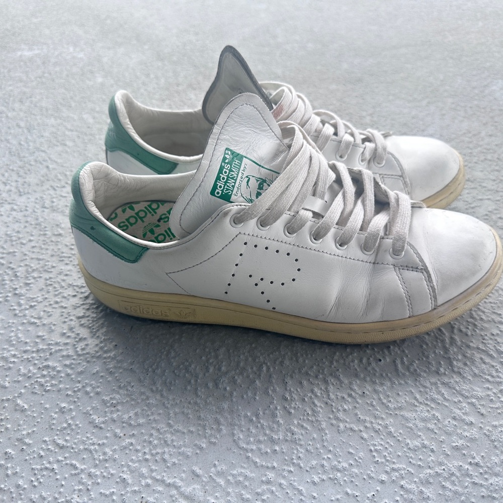 Raf Simons White and Green Men's Shoes
